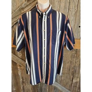 Vintage trader Joe color block striped 90s look XL^